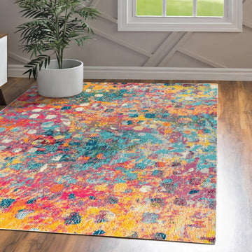 Inspired contemporary Pop Modern Abstract Area Rug